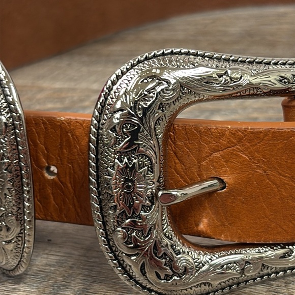 B-Low The Belt Women’s Double Buckle Leather Belt Size Large